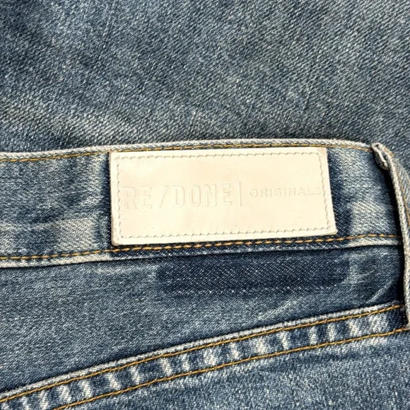 Re/Done High Rise Ankle Crop Jeans - Picture 4 of 8